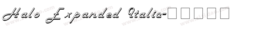 Halo Expanded Italic字体转换